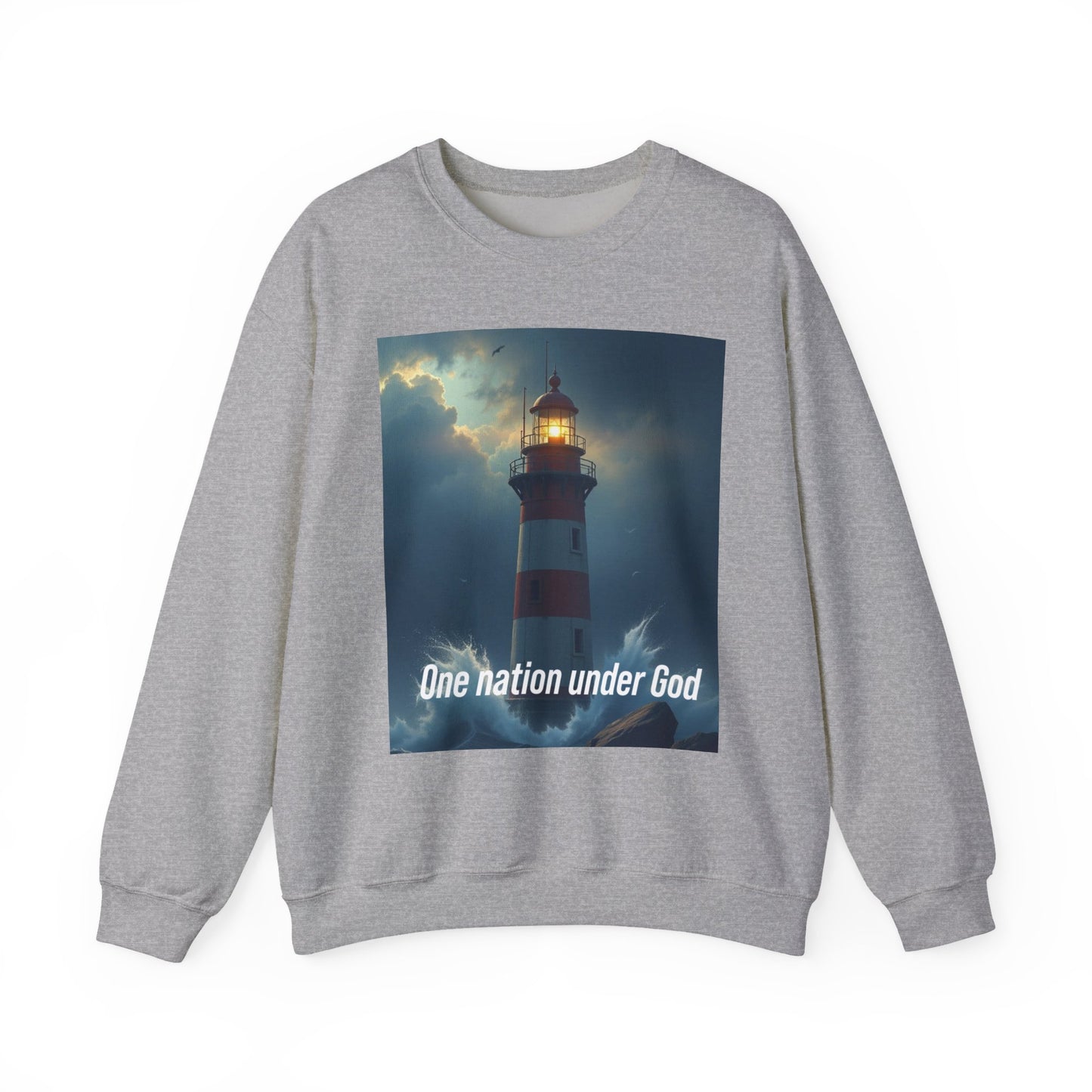 One Nation Under God Lighthouse Sweatshirt