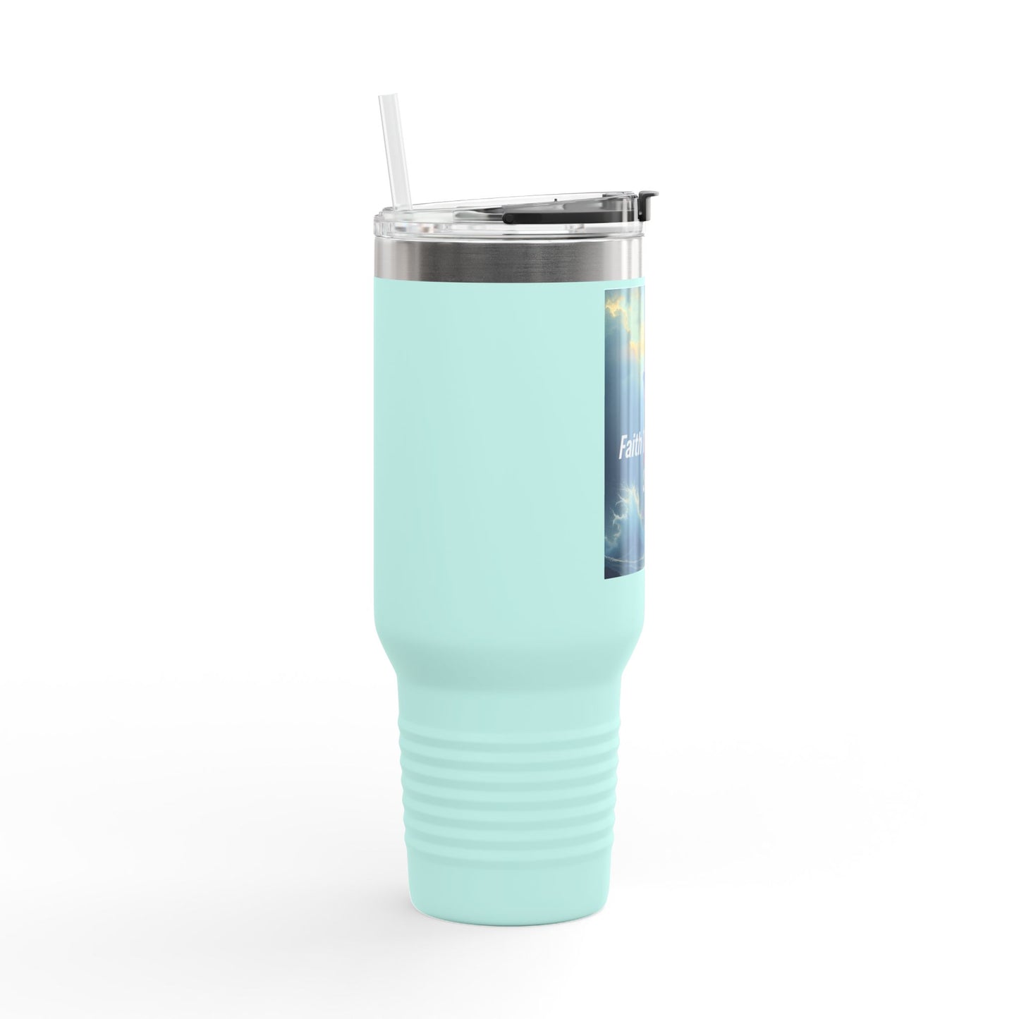 Faith Through the Storm 40oz Insulated Travel Mug