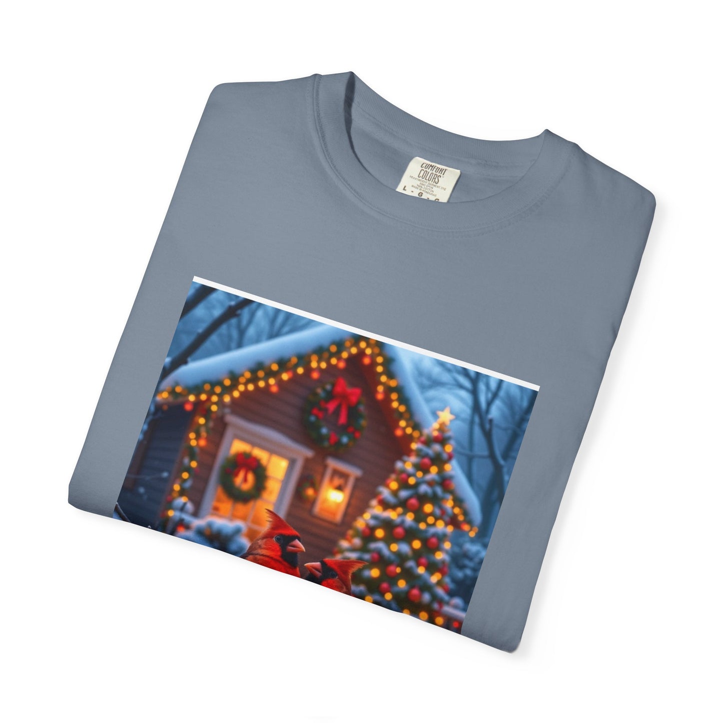 Winter Cardinal T-Shirt, Cozy Holiday Tee, Christmas Gift, Unisex Shirt, Festive Apparel, Winterwear, Nature Lover's Tee