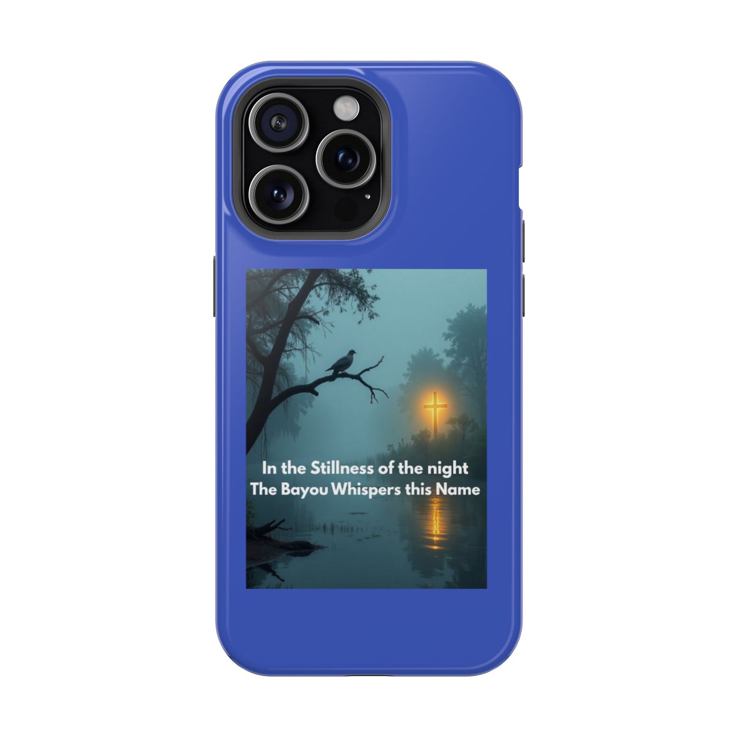 Magnetic Impact-Resistant Phone Case — Bayou Night Scene with Poem