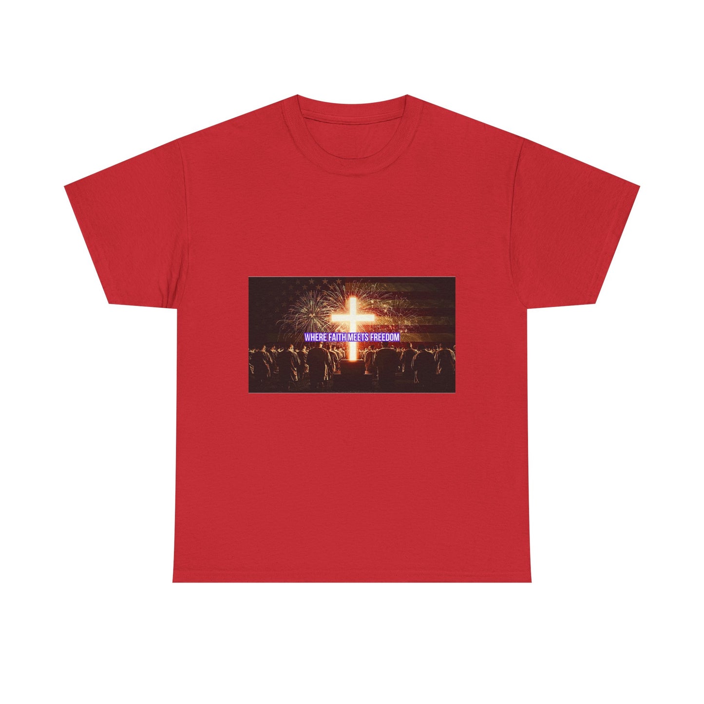 Christian Concert T-Shirt – 'Jesus Is My Confidence' Cross Graphic Tee