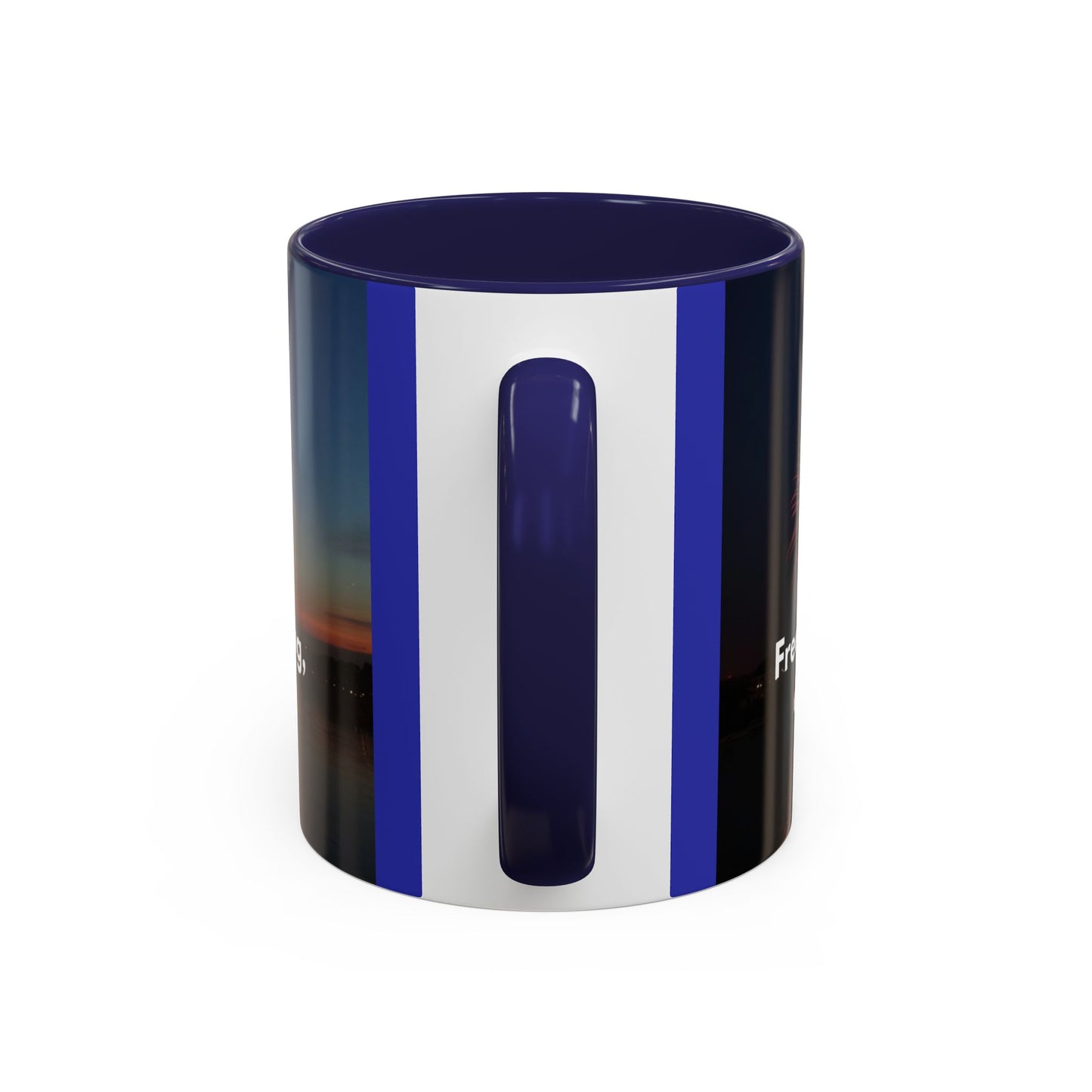 Fireworks Quote Coffee Mug – Inspirational Freedom Verse Accent Mug