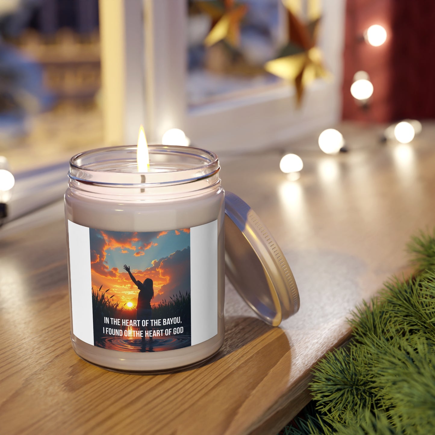 Bayou Faith Soy Candle 9oz — "In the Heart of the Bayou, I Found of the Heart of God"