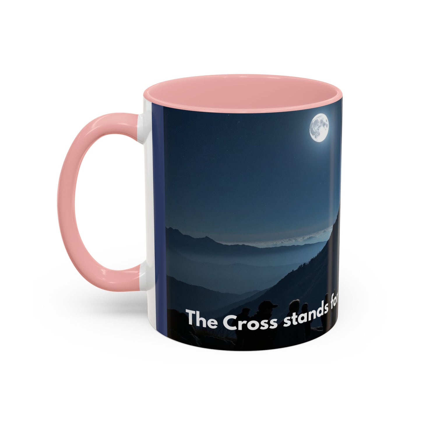 Patriotic Faith Coffee Mug — 'The Eagle Stands for Freedom' 11/15oz Accent Mug
