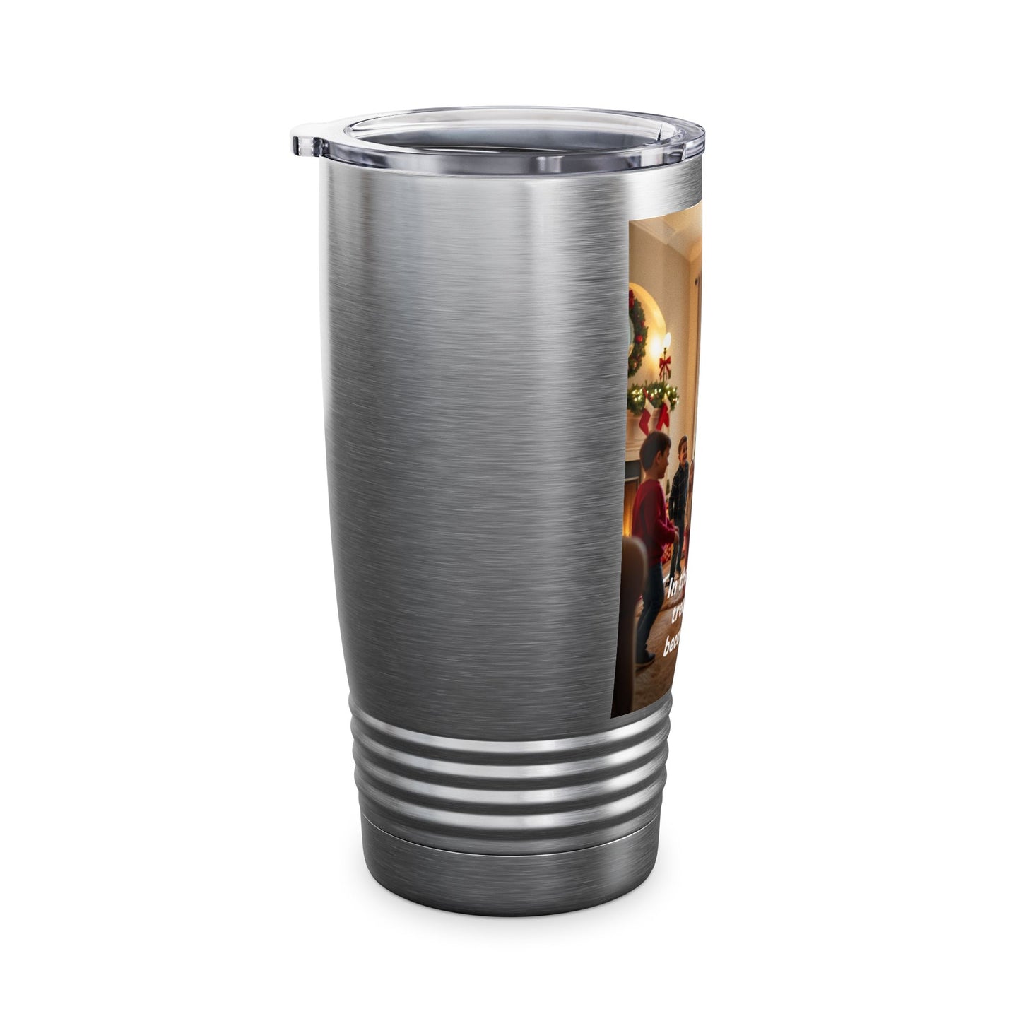 Christmas Scene Tumbler, 20oz Travel Mug, Holiday Gift, Family Gathering Cup, Joyful Memories Drinkware  334