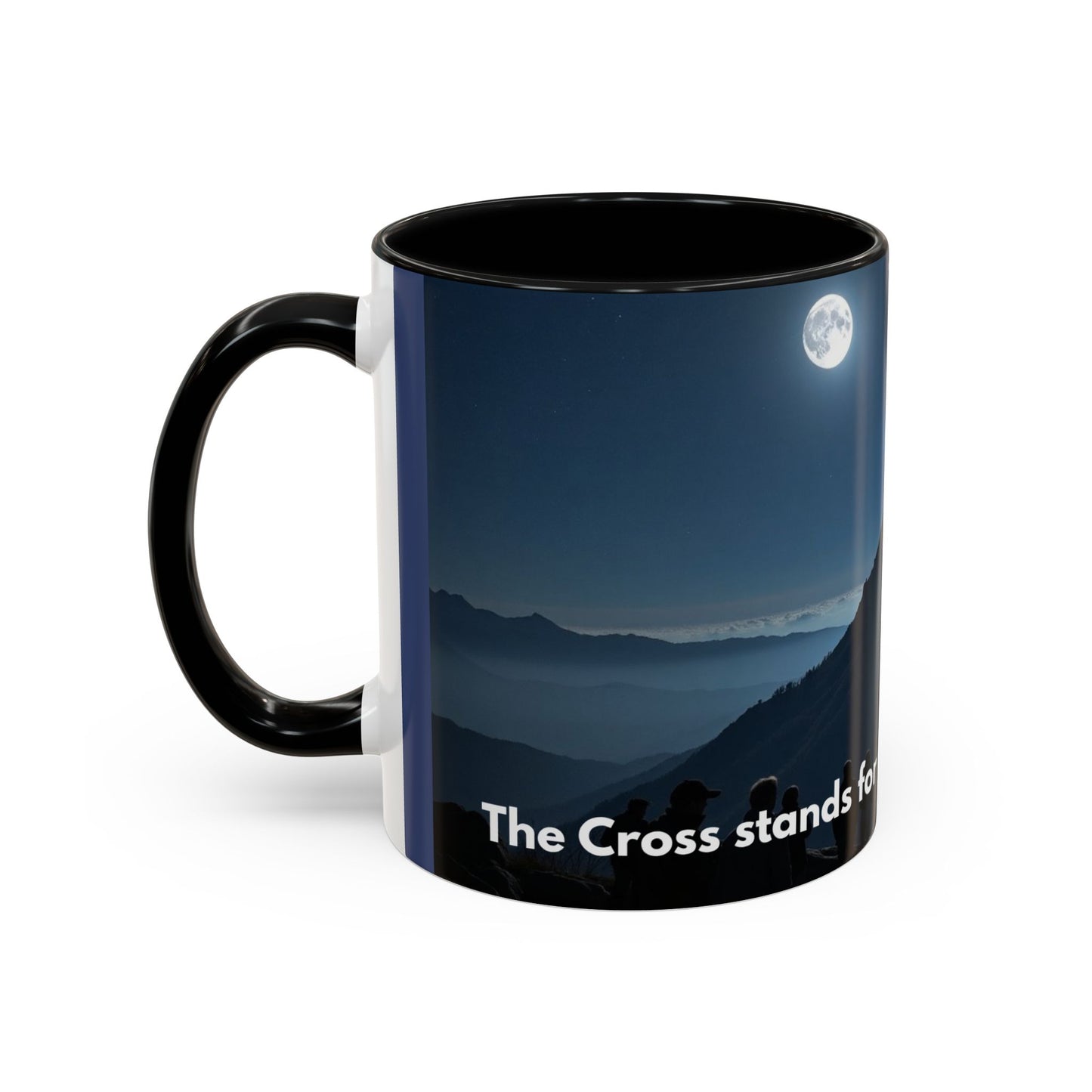 Patriotic Faith Coffee Mug — 'The Eagle Stands for Freedom' 11/15oz Accent Mug