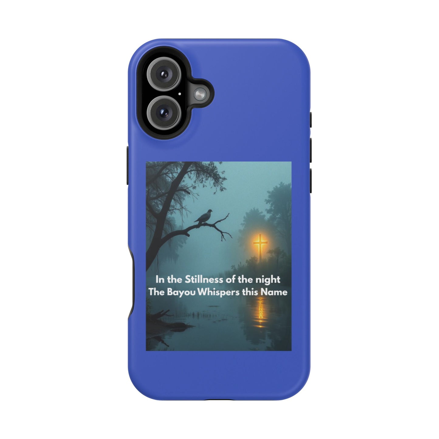 Magnetic Impact-Resistant Phone Case — Bayou Night Scene with Poem