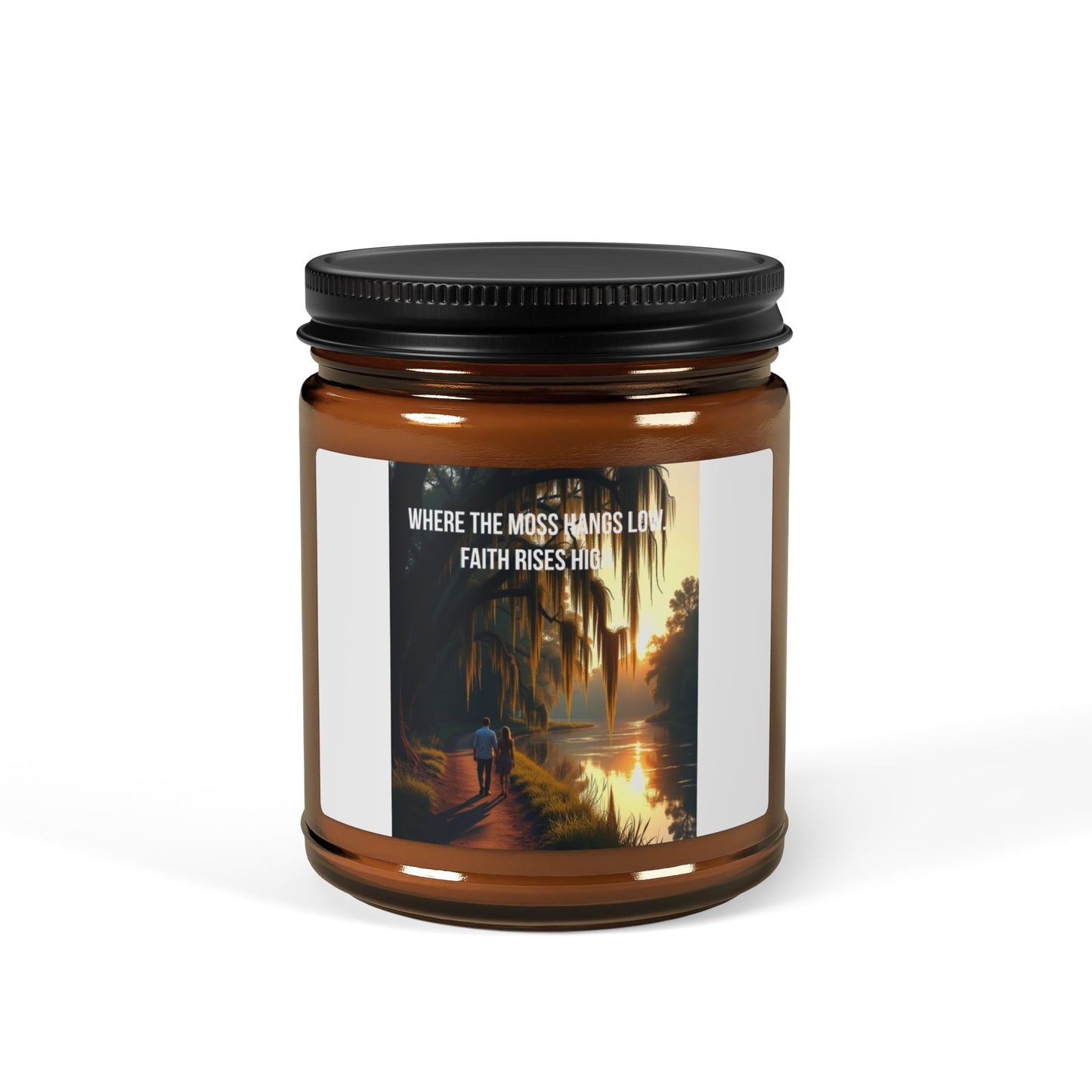 Tropical Escape Soy Candle — Amber Jar, Relaxing Beach Scent