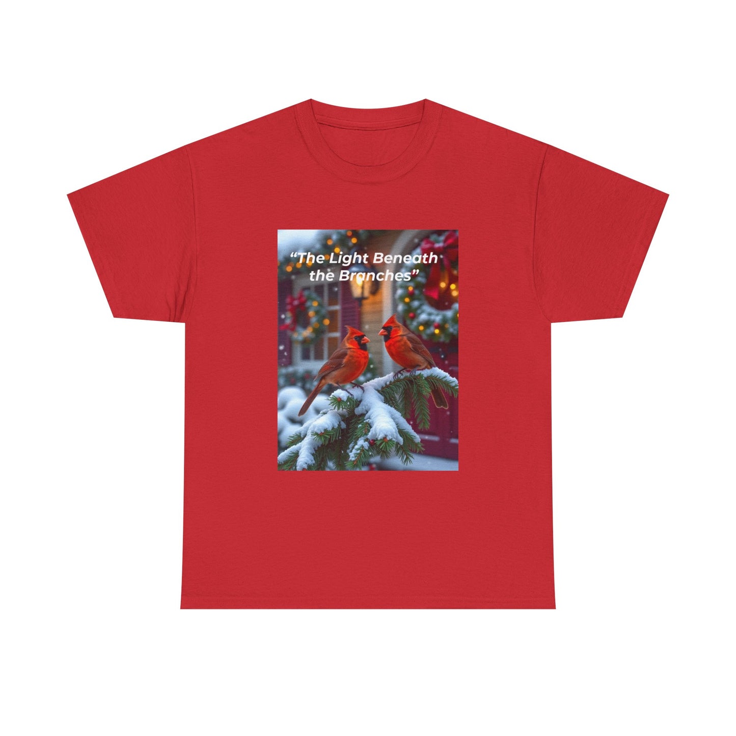Festive Cardinal Tee - Cozy Holiday Shirt for Nature Lovers, Christmas Apparel, Unisex Winter T-Shirt, Bird Lover Gift, Seasonal Fashion