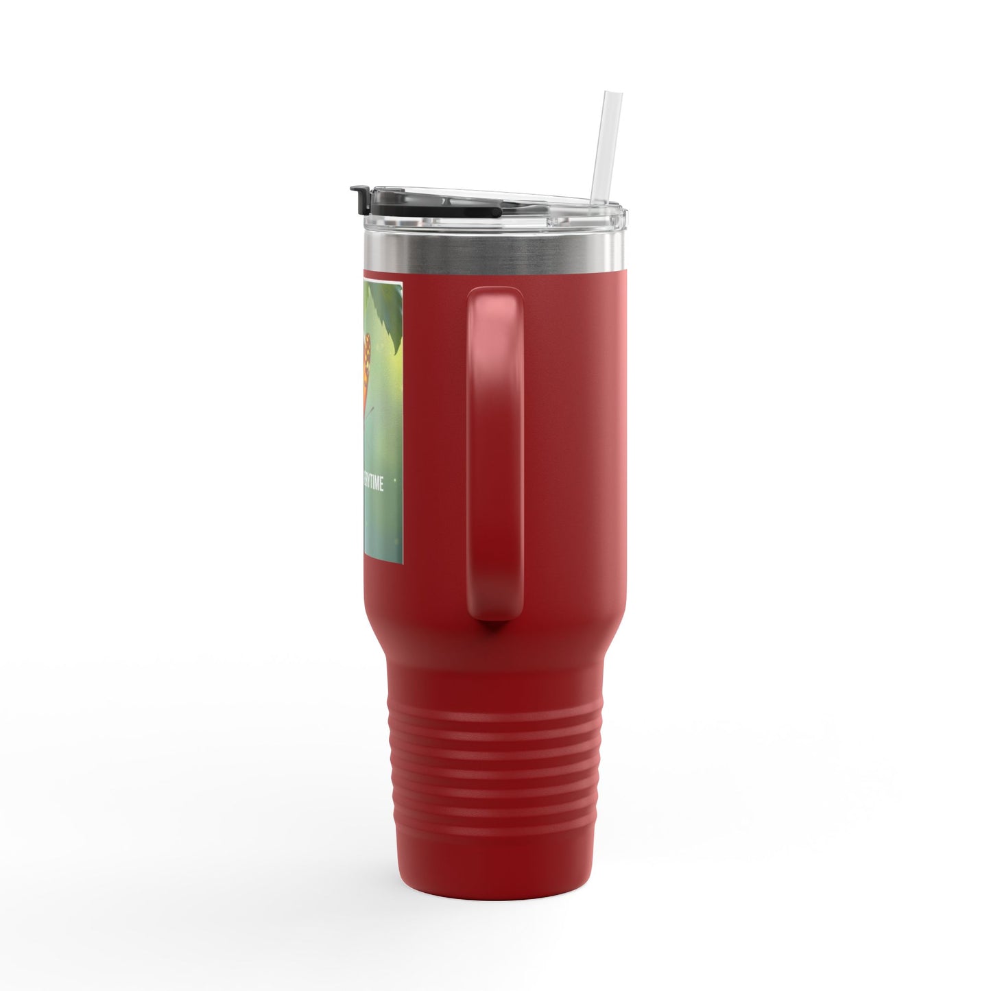 40oz Insulated Travel Mug — 'Grace Wins Everytime' Butterfly Design