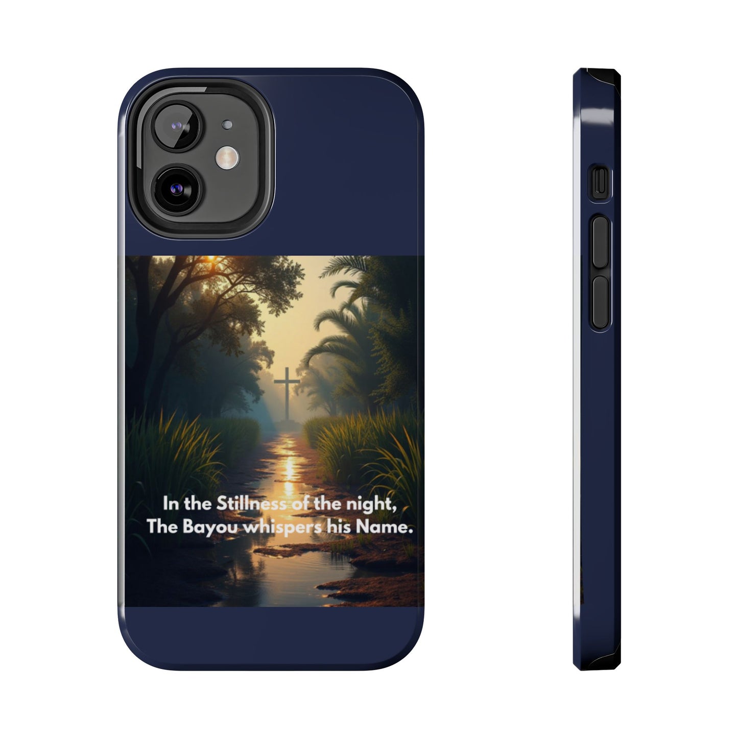 Bayou Cross Phone Case — "In the Stillness of the Night, The Bayou Whispers His Name"