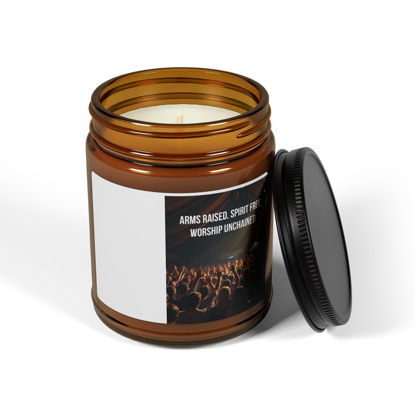 Worship Concert Scented Soy Candle — Amber Jar (Multi-Size)
