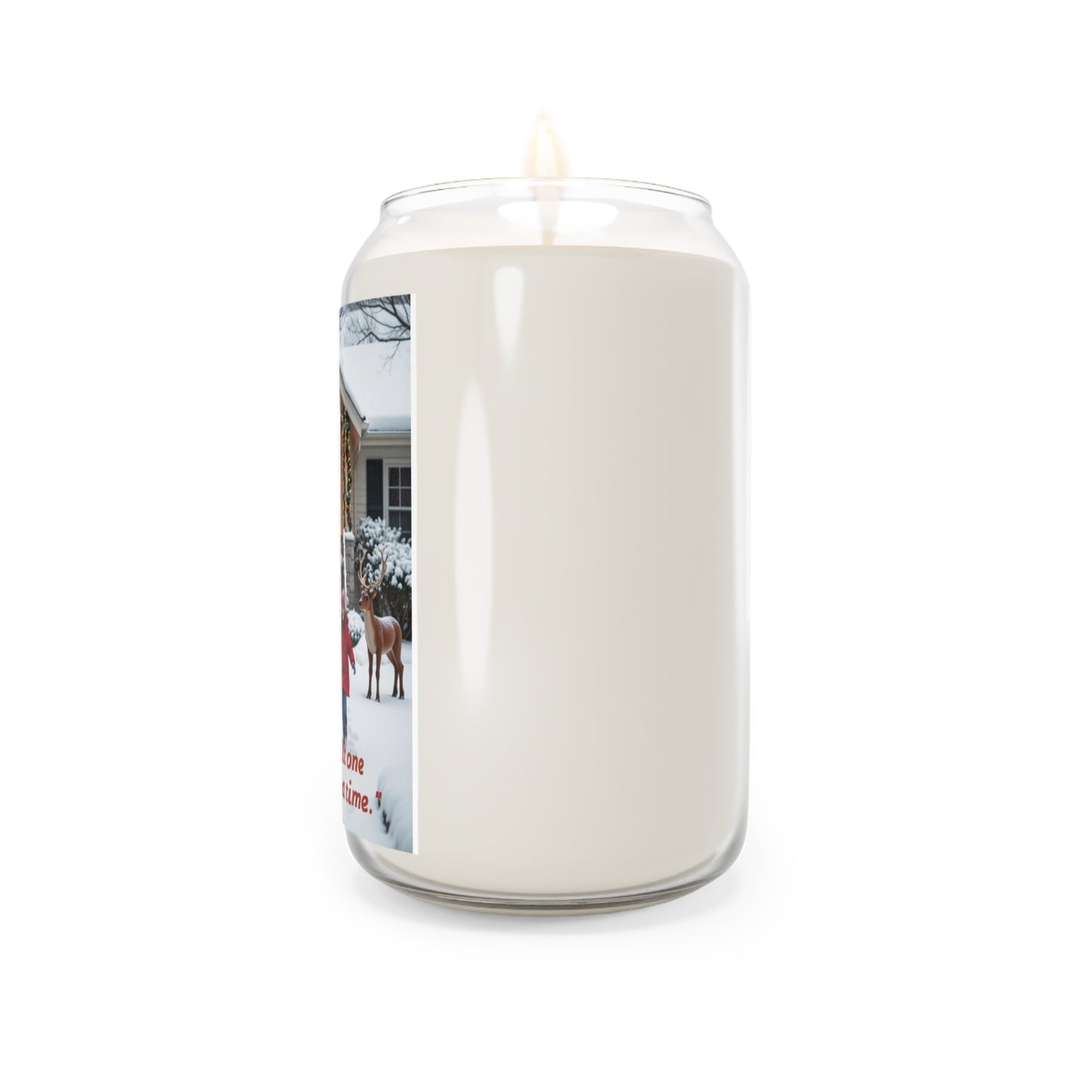 Joyful Snowball Scented Candle, Cozy Home Decor, Holiday Gift, Relaxation, Family Gatherings, Winter Celebrations
