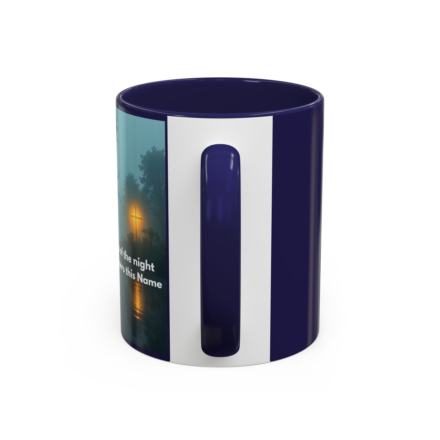 Accent Coffee Mug — Bayou Night Scene with Poetic Quote (11/15oz)