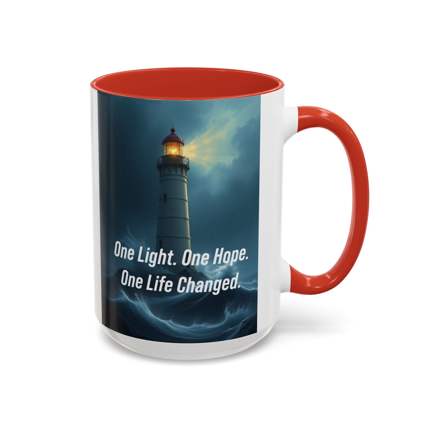 Lighthouse 'One Light, One Hope' Accent Coffee Mug