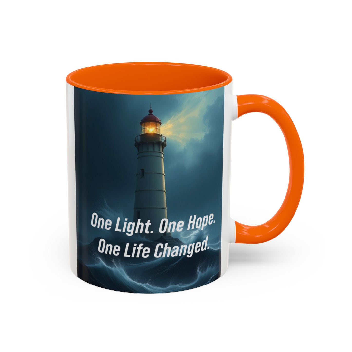 Lighthouse 'One Light, One Hope' Accent Coffee Mug