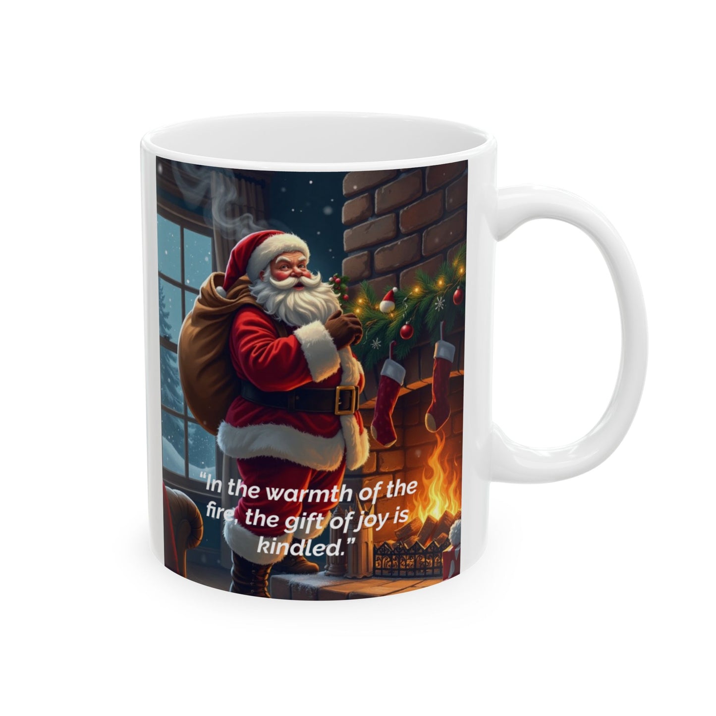 In the warmth of the fire, the gift of joy is kindled