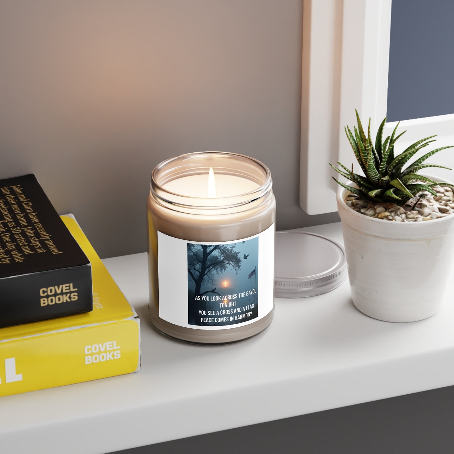 Bayou Sunset Soy Candle — "As You Look Across the Bayou Tonight" Scented Jar