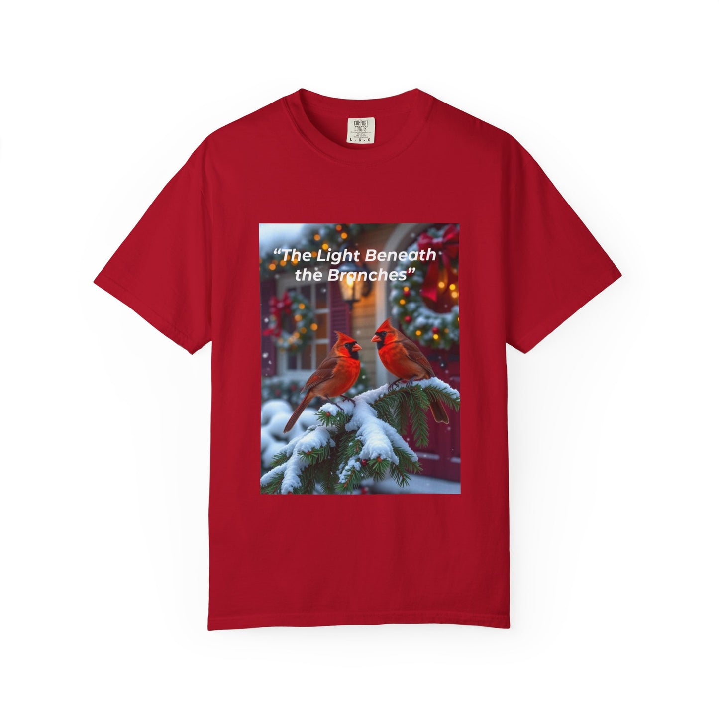 Festive Cardinal T-Shirt - Cozy Gift for Nature Lovers, Holiday Apparel, Cute Quote Shirt, Unisex Holiday Top, Winter Wear