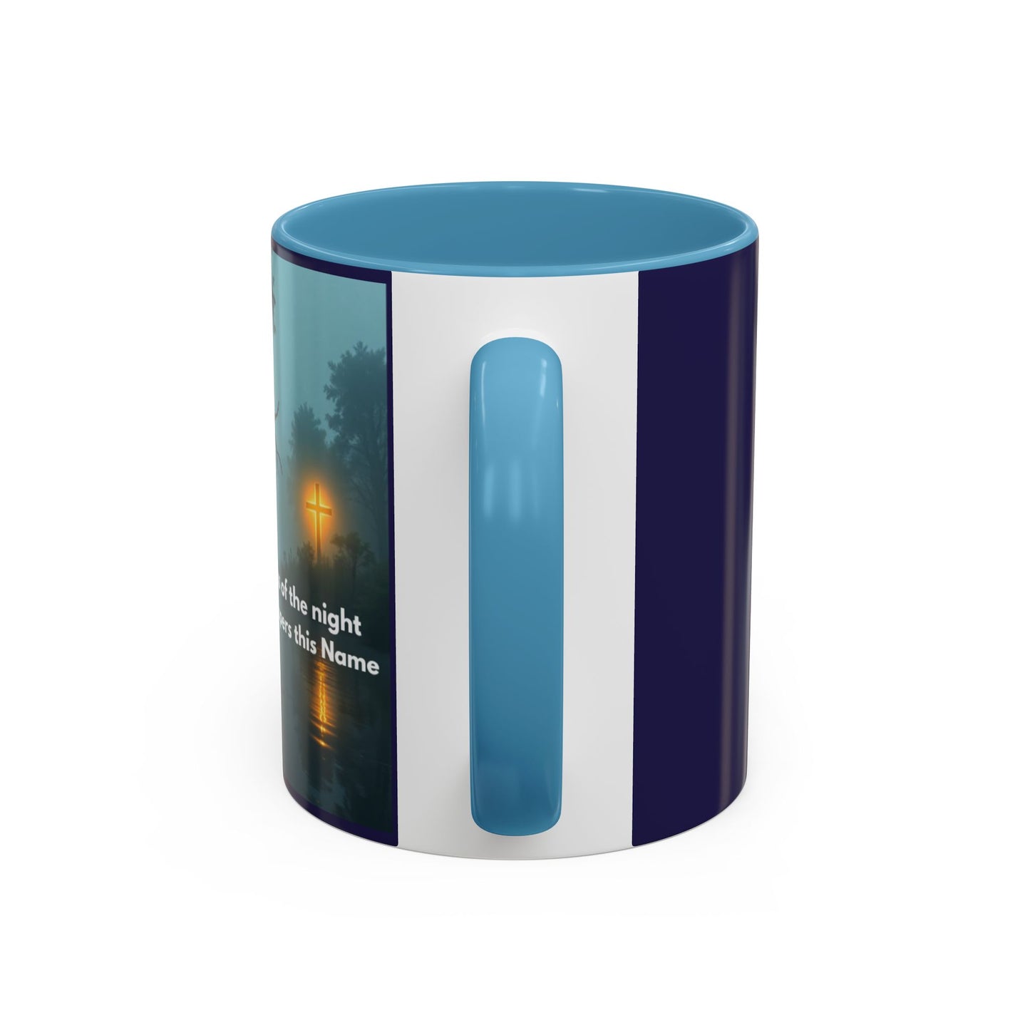 Accent Coffee Mug — Bayou Night Scene with Poetic Quote (11/15oz)