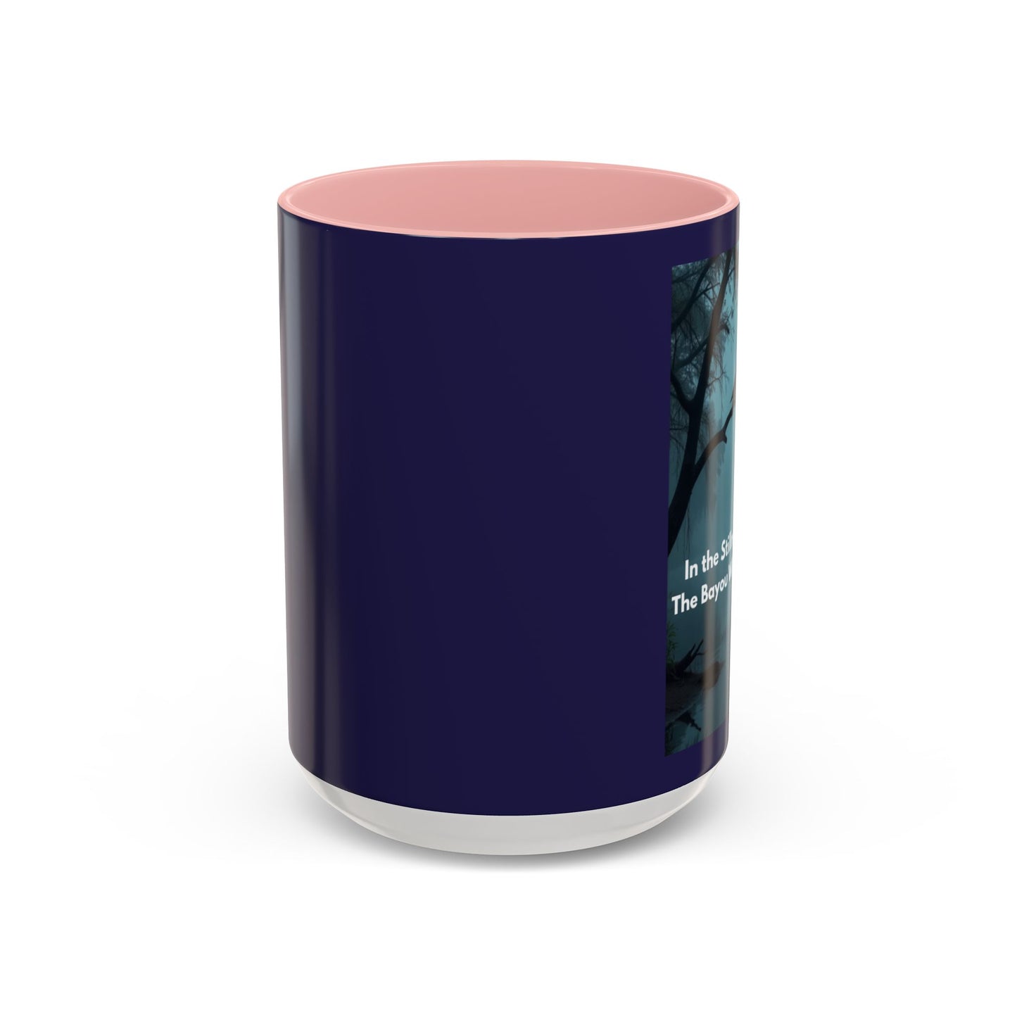 Accent Coffee Mug — Bayou Night Scene with Poetic Quote (11/15oz)