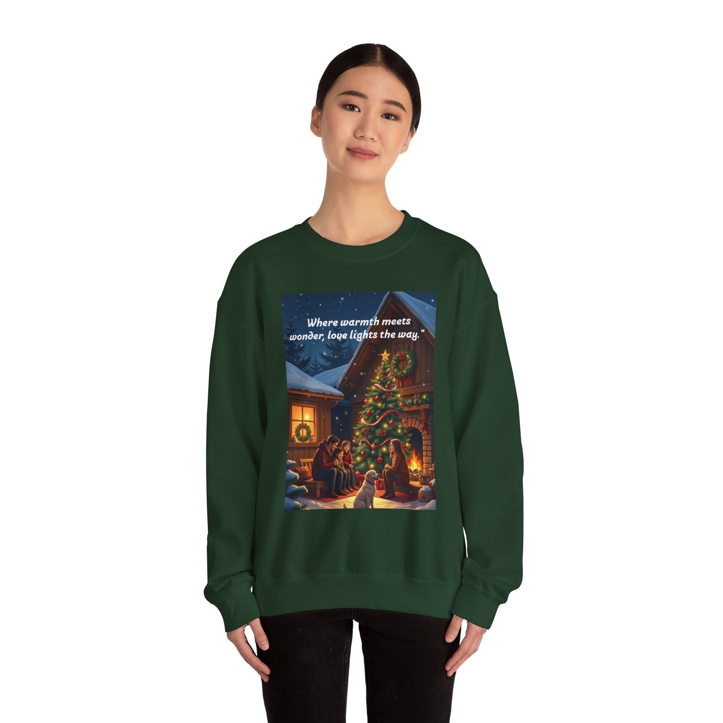 Cozy Holiday Sweatshirt | Where Warmth Meets Wonder, Christmas Gift for Winter, Family Gatherings, Festive Apparel, Seasonal Fashion
