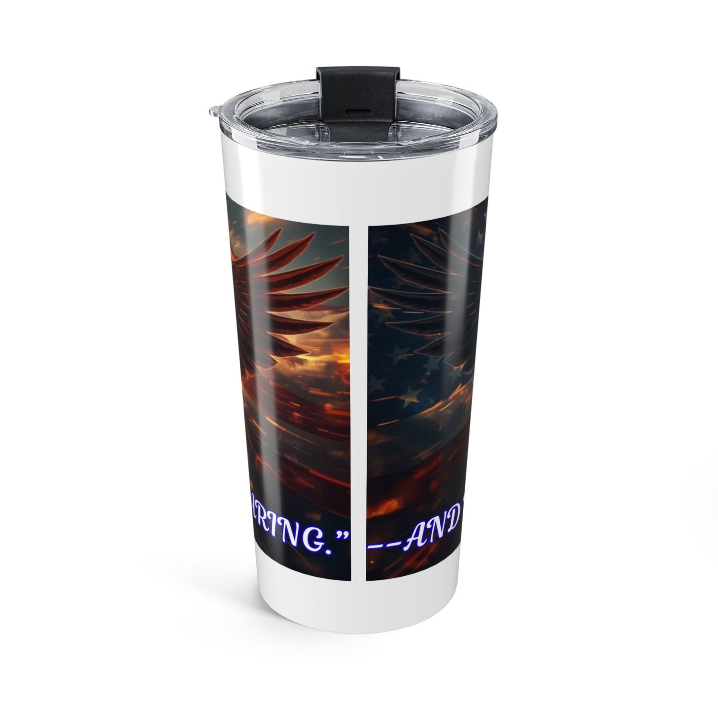 Patriotic Eagle 20oz Tumbler — "250 Years of Freedom" American Flag Travel Mug