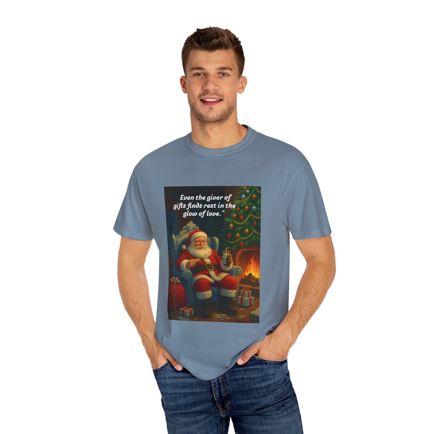 Cozy Santa T-Shirt | Holiday Gift, Christmas Apparel, Unisex Tee, Festive Outfit, Winter Casual Style