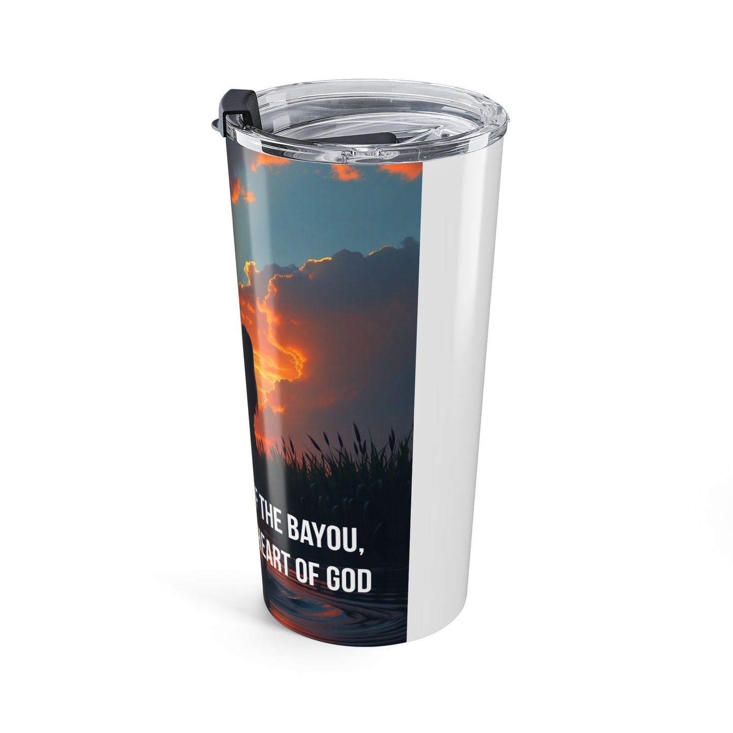20oz Inspirational Sunset Tumbler — Faith & Gratitude Travel Cup
