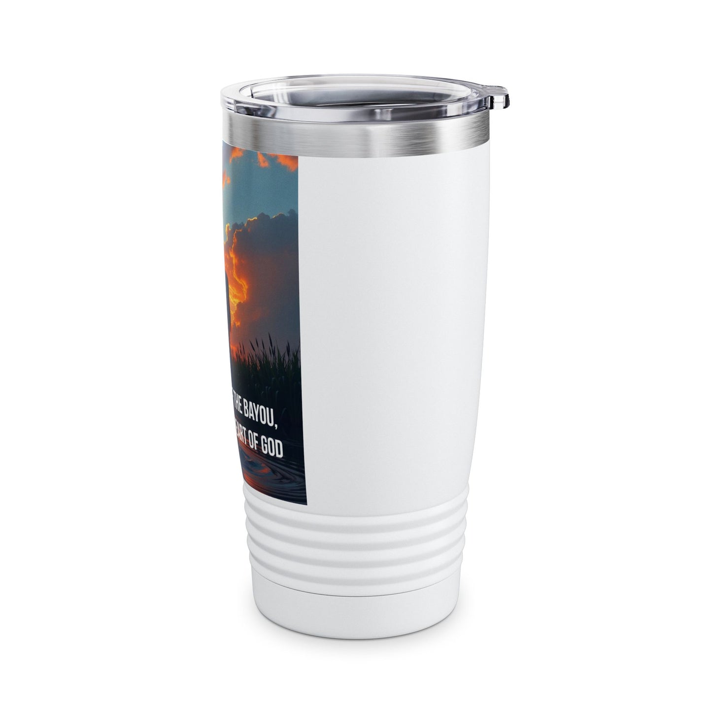 20oz Bayou Faith Tumbler – "In the Heart of the Bayou I Found On the Heart of God"