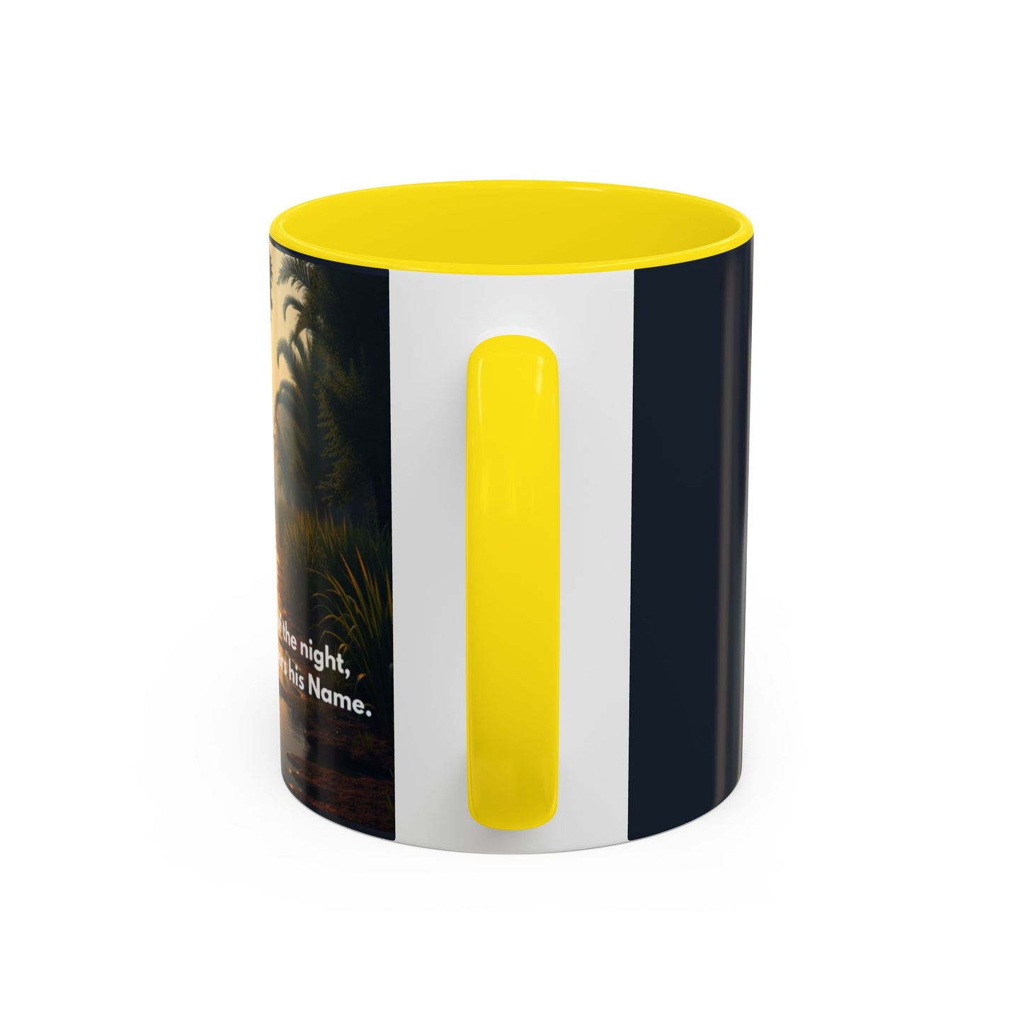 Bayou Night Coffee Mug — 'In the Stillness of the Night, The Bayou Whispers His Name' Accent Mug