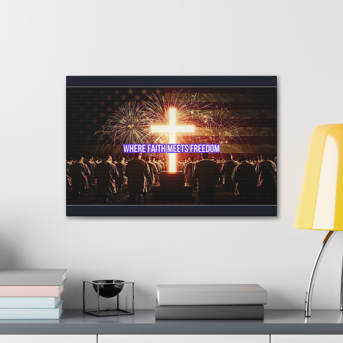 Where Faith Meets Freedom Canvas Wall Art