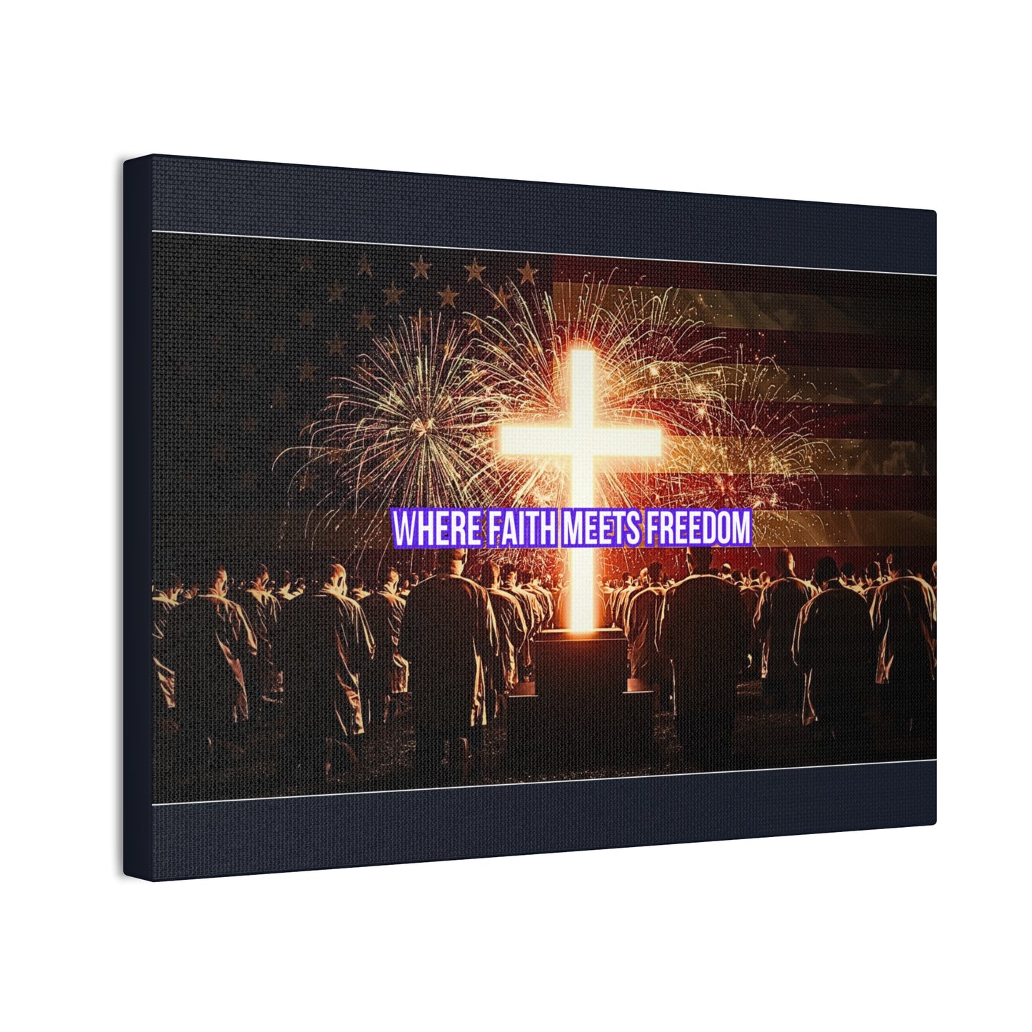 Where Faith Meets Freedom Canvas Wall Art
