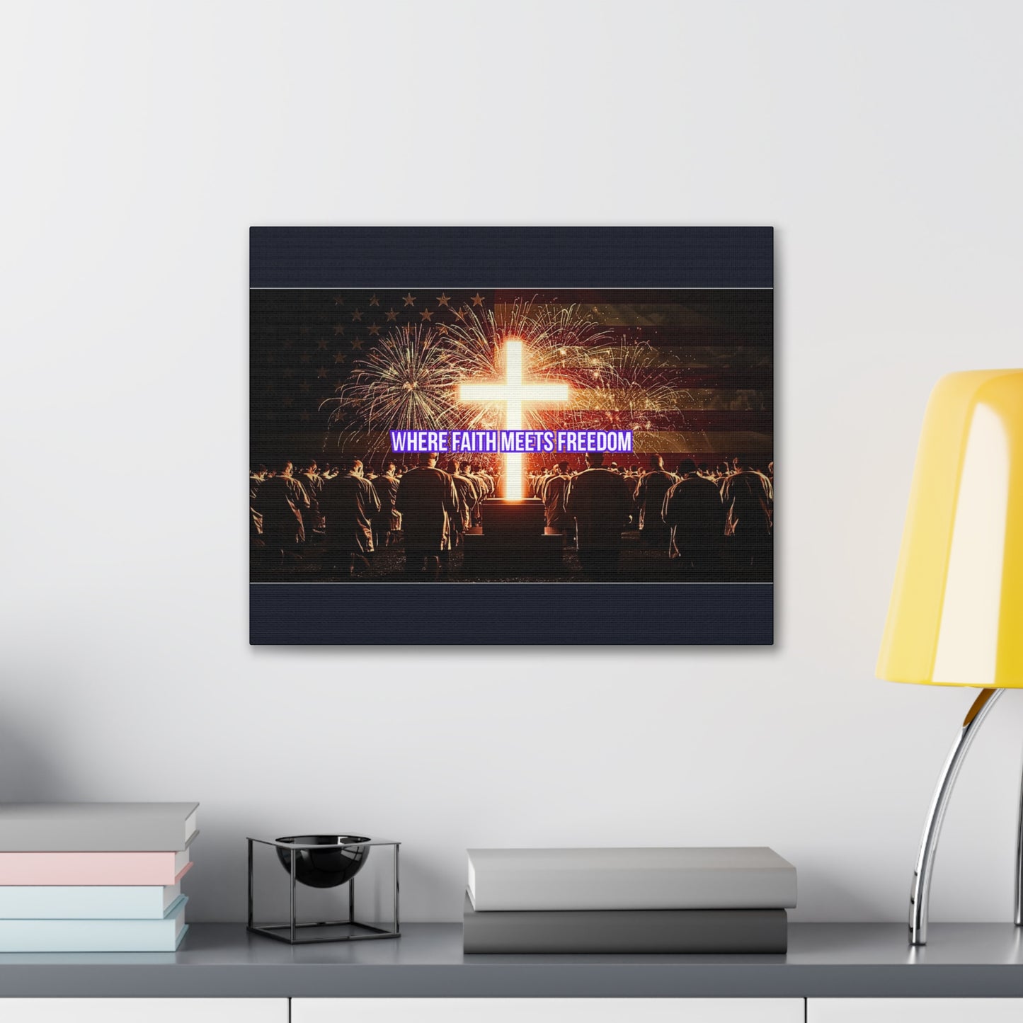 Where Faith Meets Freedom Canvas Wall Art