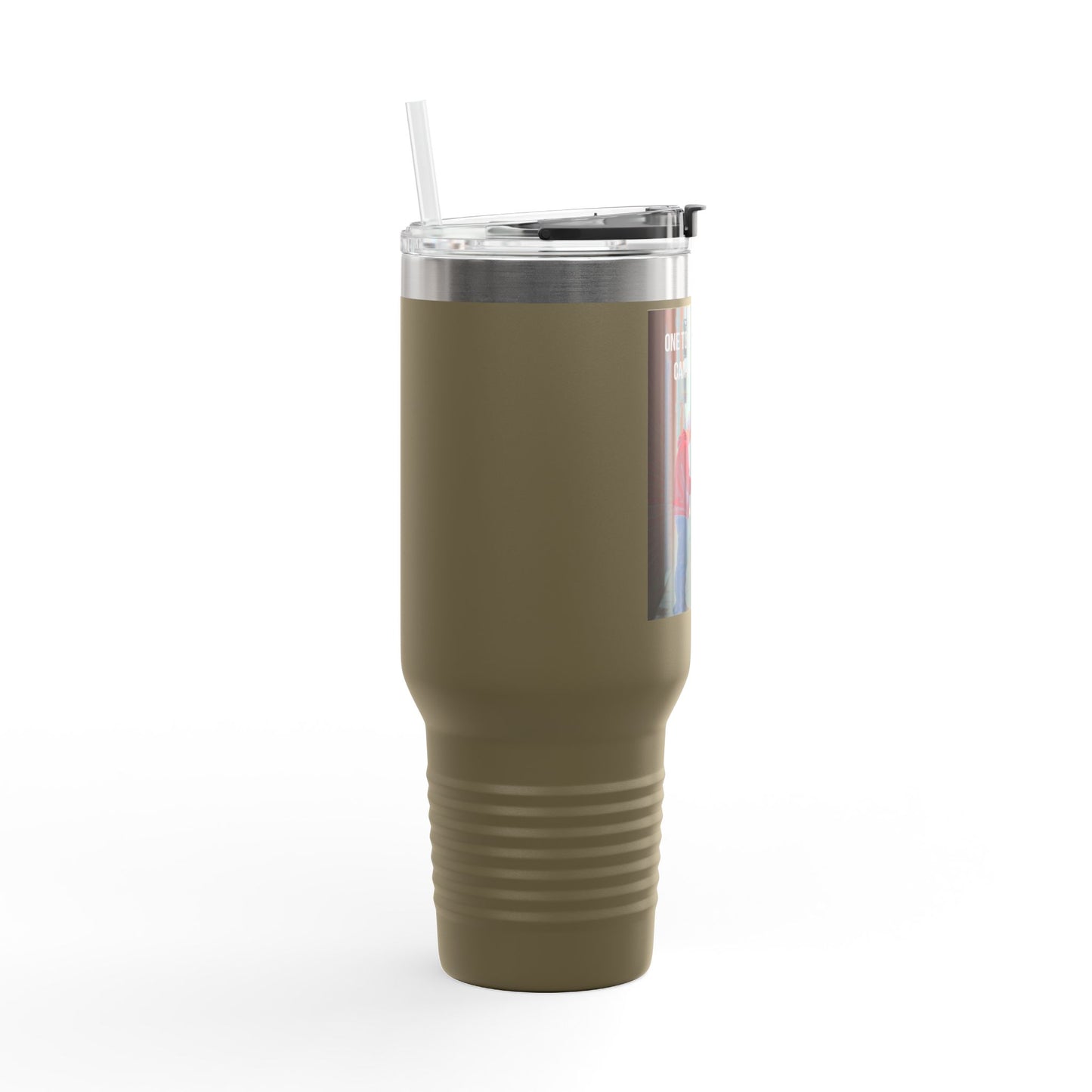 40oz Insulated Travel Mug — "One Tiny Act Of Kindness Can Change A Soul" Photo Design