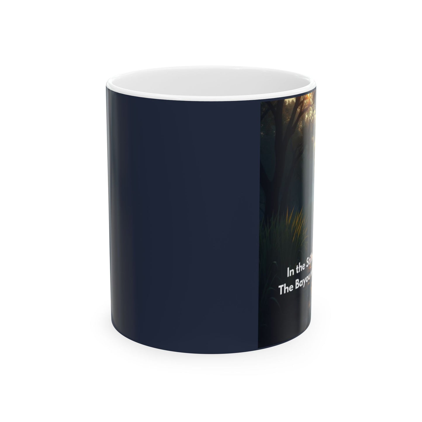 Inspirational Forest Night Ceramic Mug – "In the Night, The Barque Calls My Name" - 11oz & 15oz
