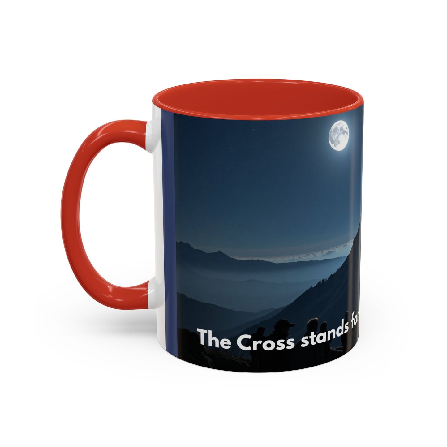 Patriotic Faith Coffee Mug — 'The Eagle Stands for Freedom' 11/15oz Accent Mug