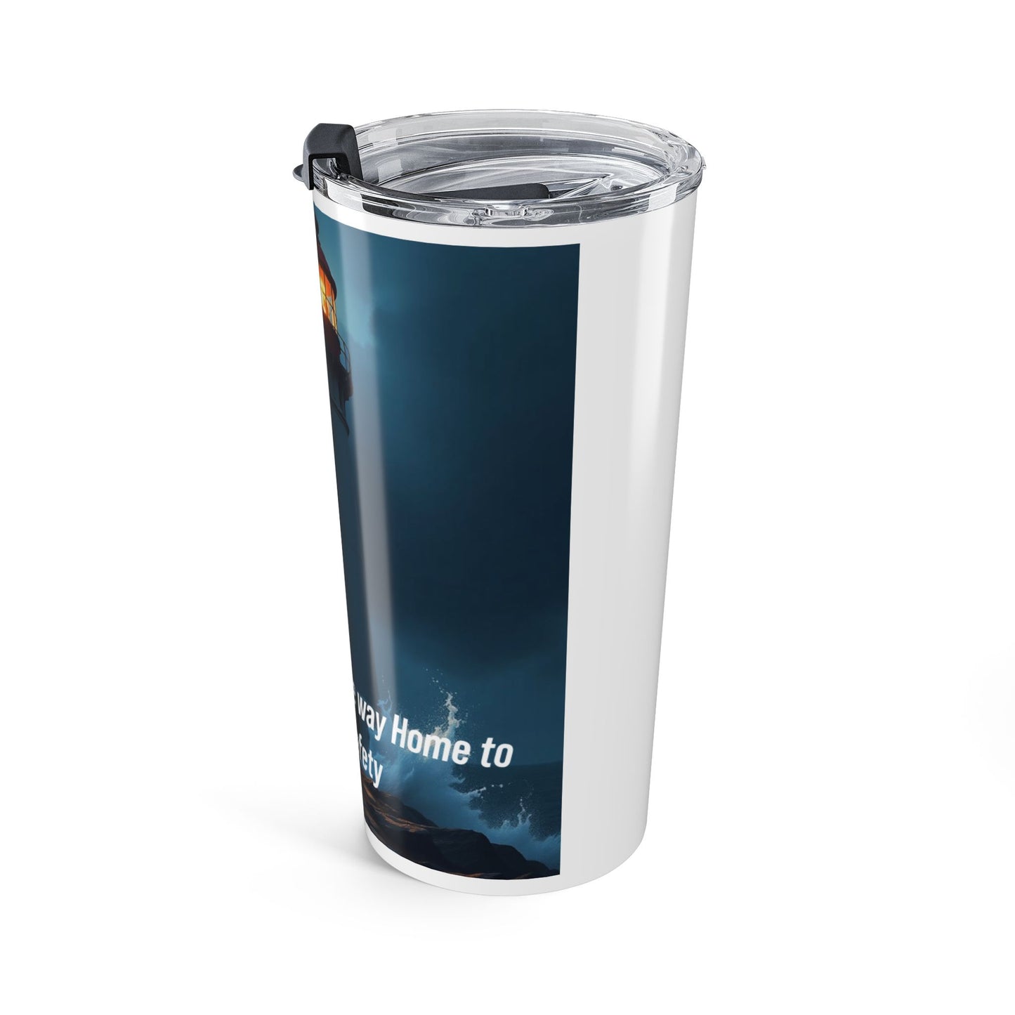 Lighthouse 20oz Stainless Steel Tumbler — 'Lighting the Way Home' Travel Cup