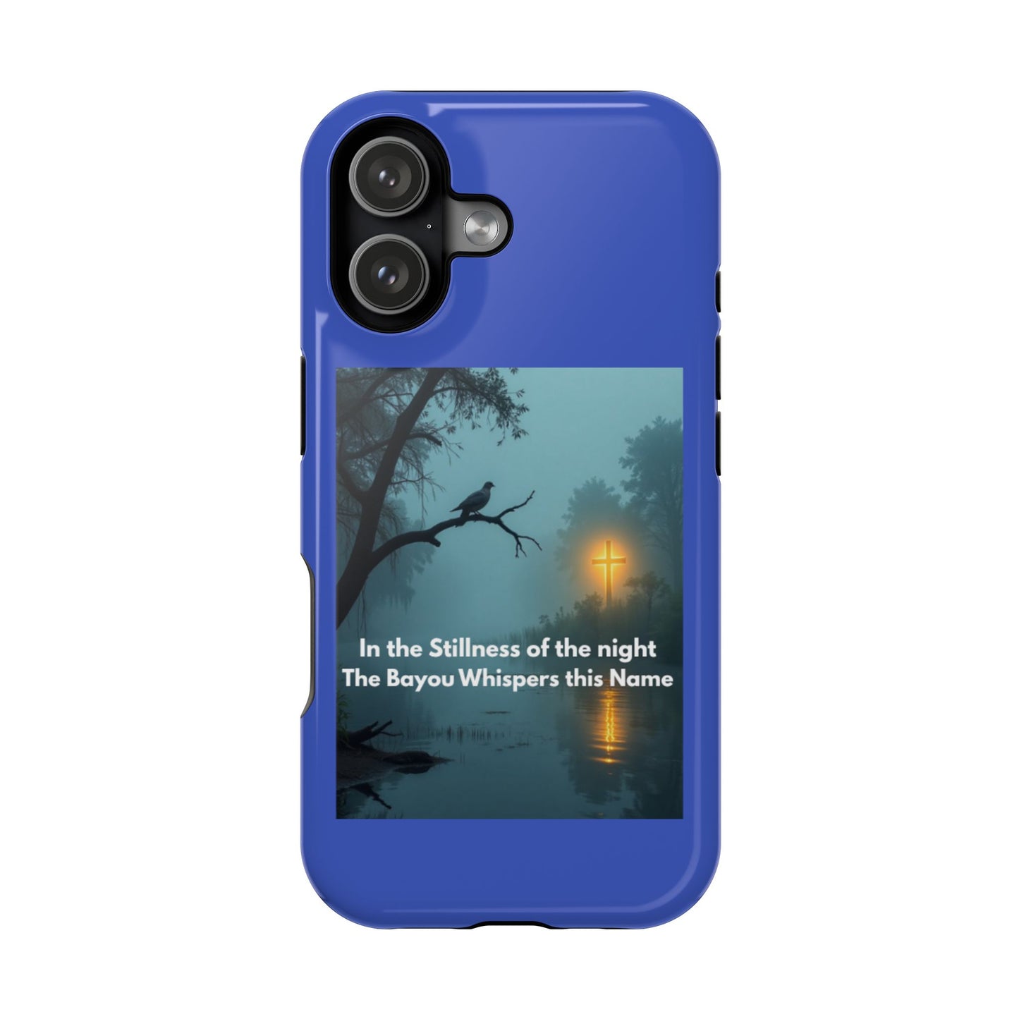 Magnetic Impact-Resistant Phone Case — Bayou Night Scene with Poem