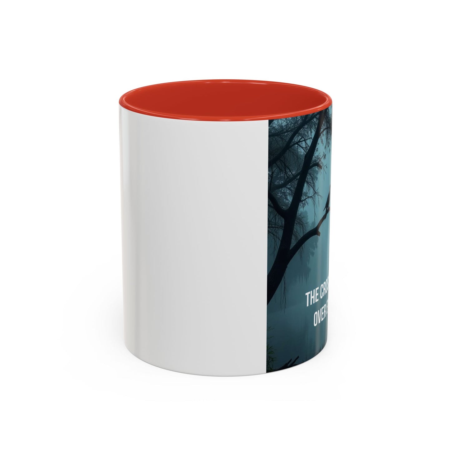 Religious Coffee Mug — "The Cross Stands Tall Over Every Storm" Accent Mug
