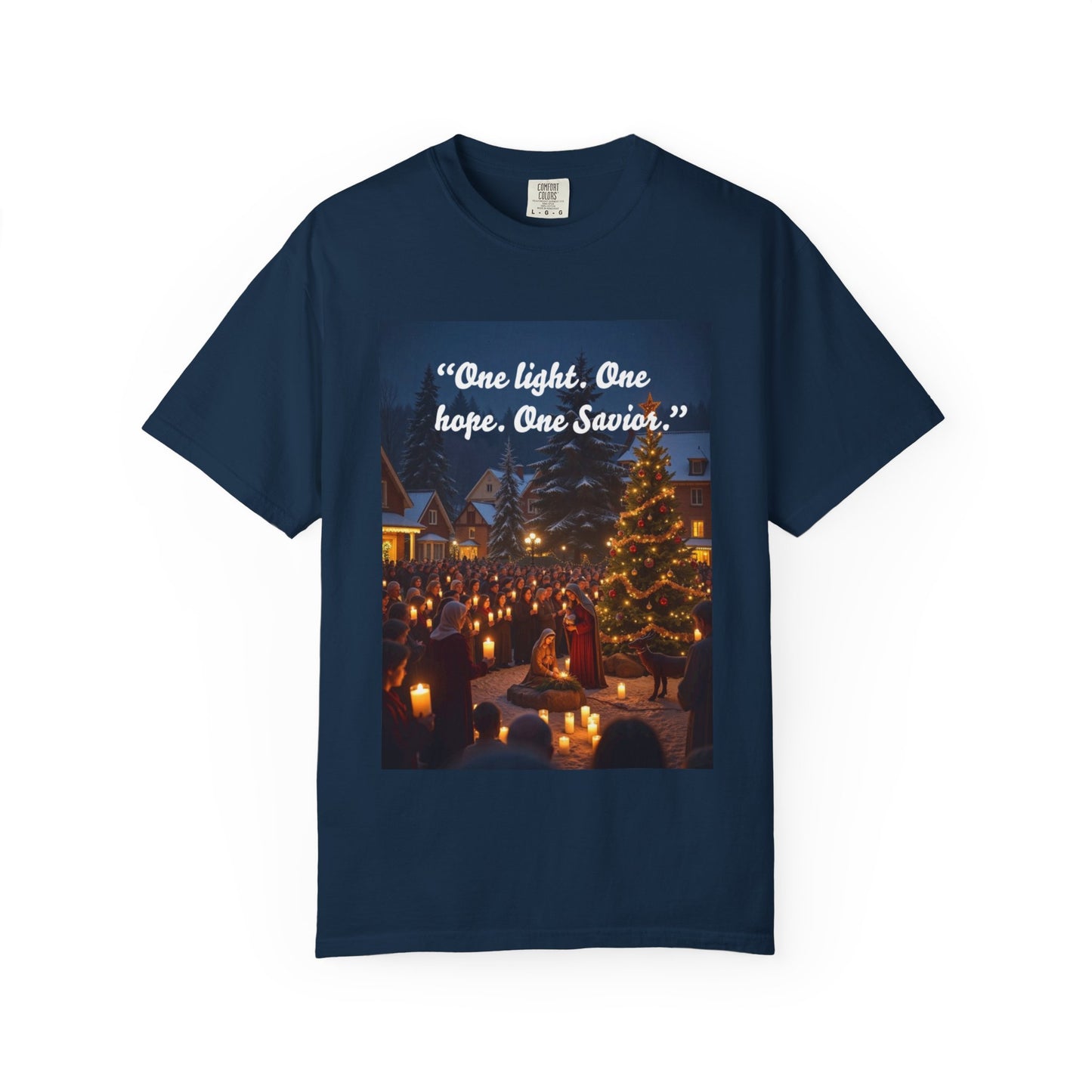 Unisex Garment-Dyed T-shirt with Inspirational Holiday Message, Festive Tee, Gift for Christmas, Family Gatherings, Holiday Celebrations