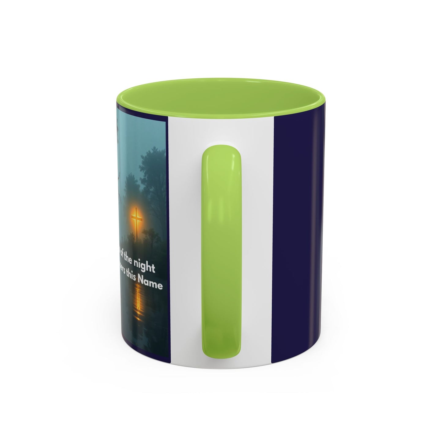 Accent Coffee Mug — Bayou Night Scene with Poetic Quote (11/15oz)