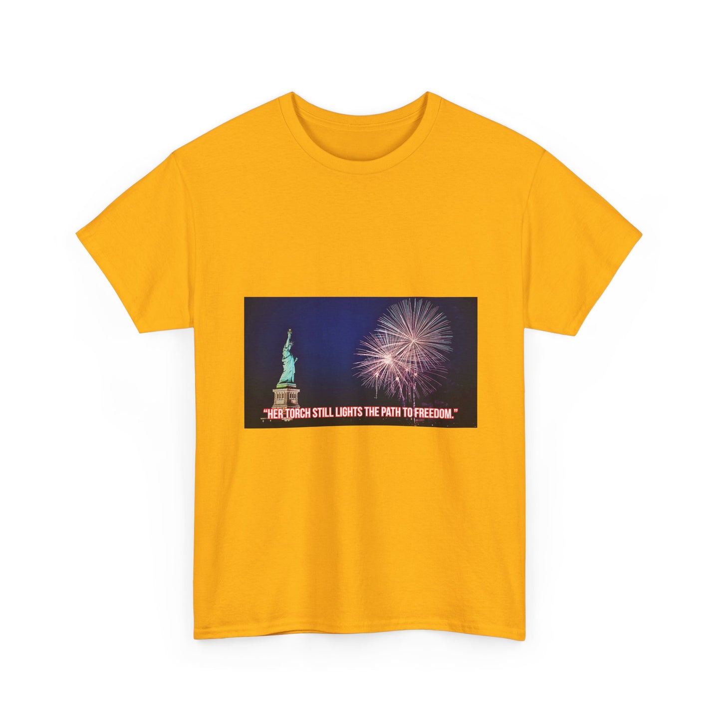 Liberty Fireworks T-Shirt — Statue of Liberty 4th of July Tee