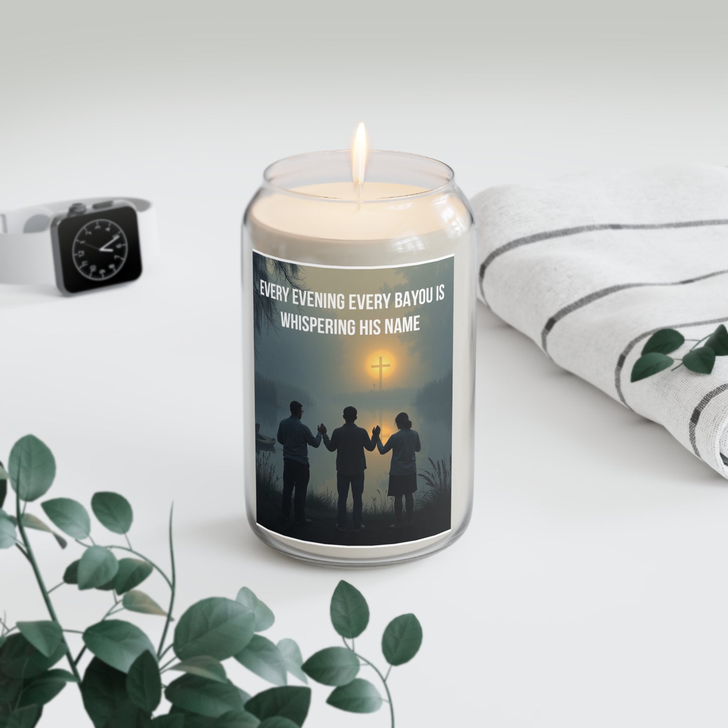 Scented Candle — "Every Evening Every Bayou Is Whispering His Name" Soy Jar (13.75 oz)