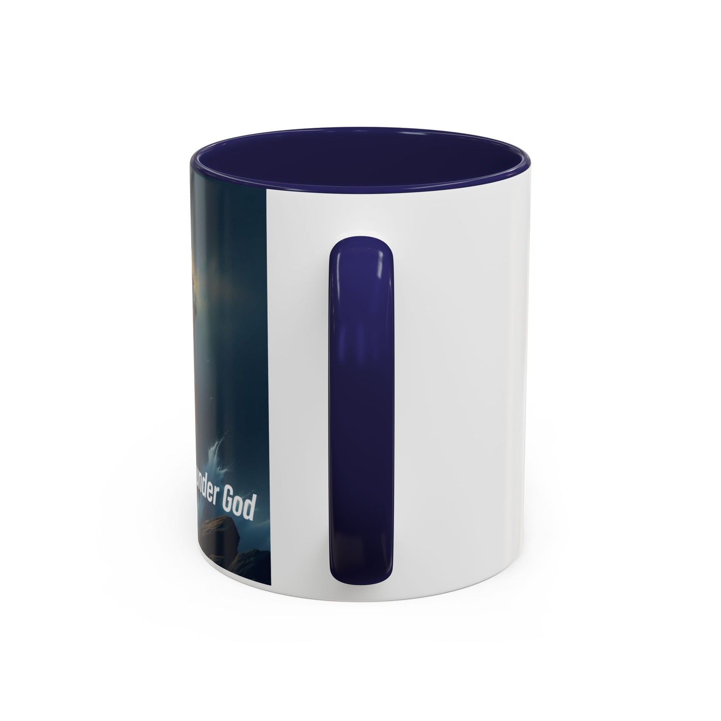 Lighthouse Coffee Mug — "One Nation Under God" Inspirational Accent Mug