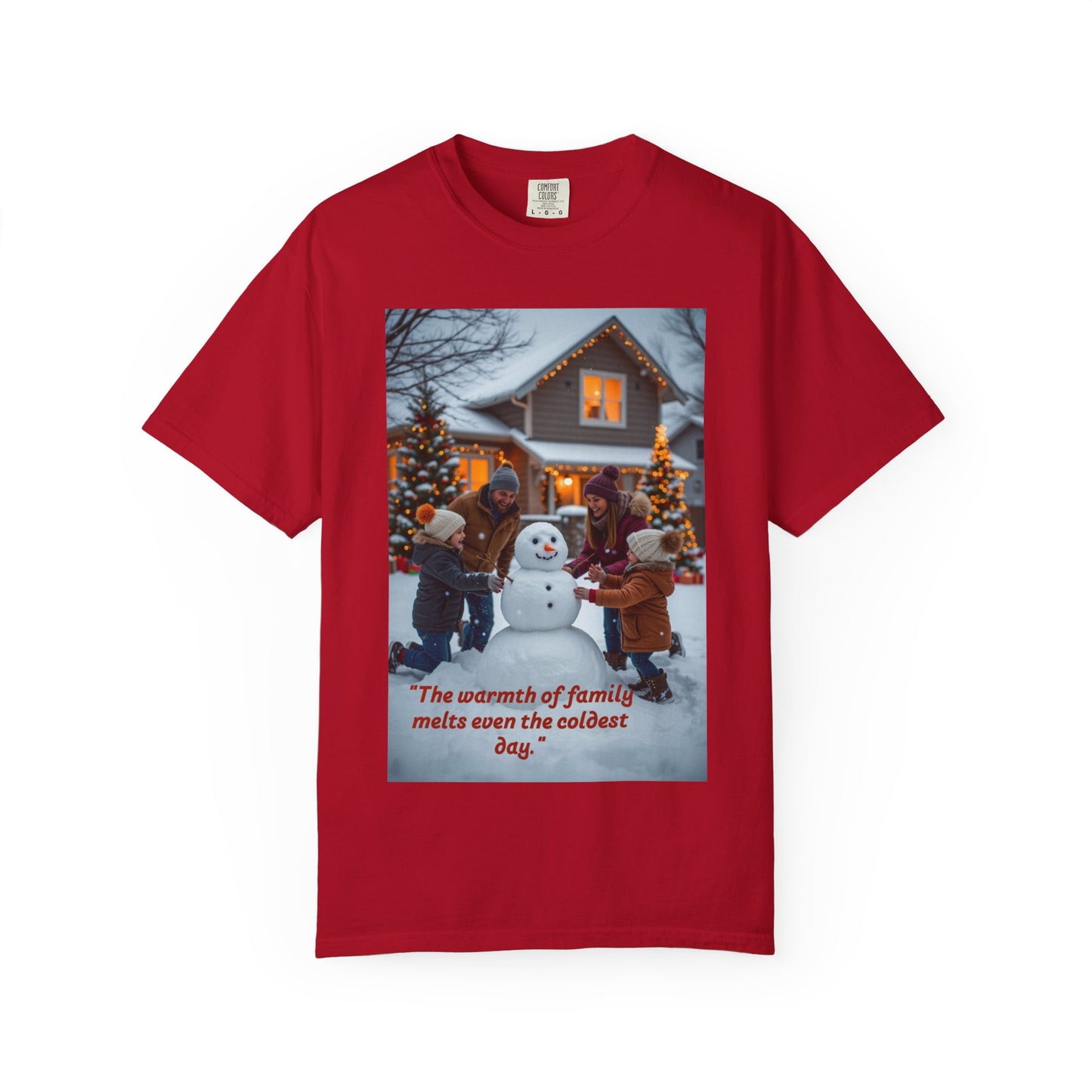 Warm Winter Family T-Shirt, Holiday Tee, Christmas Shirt, Family Gathering Apparel, Cozy Festive Top