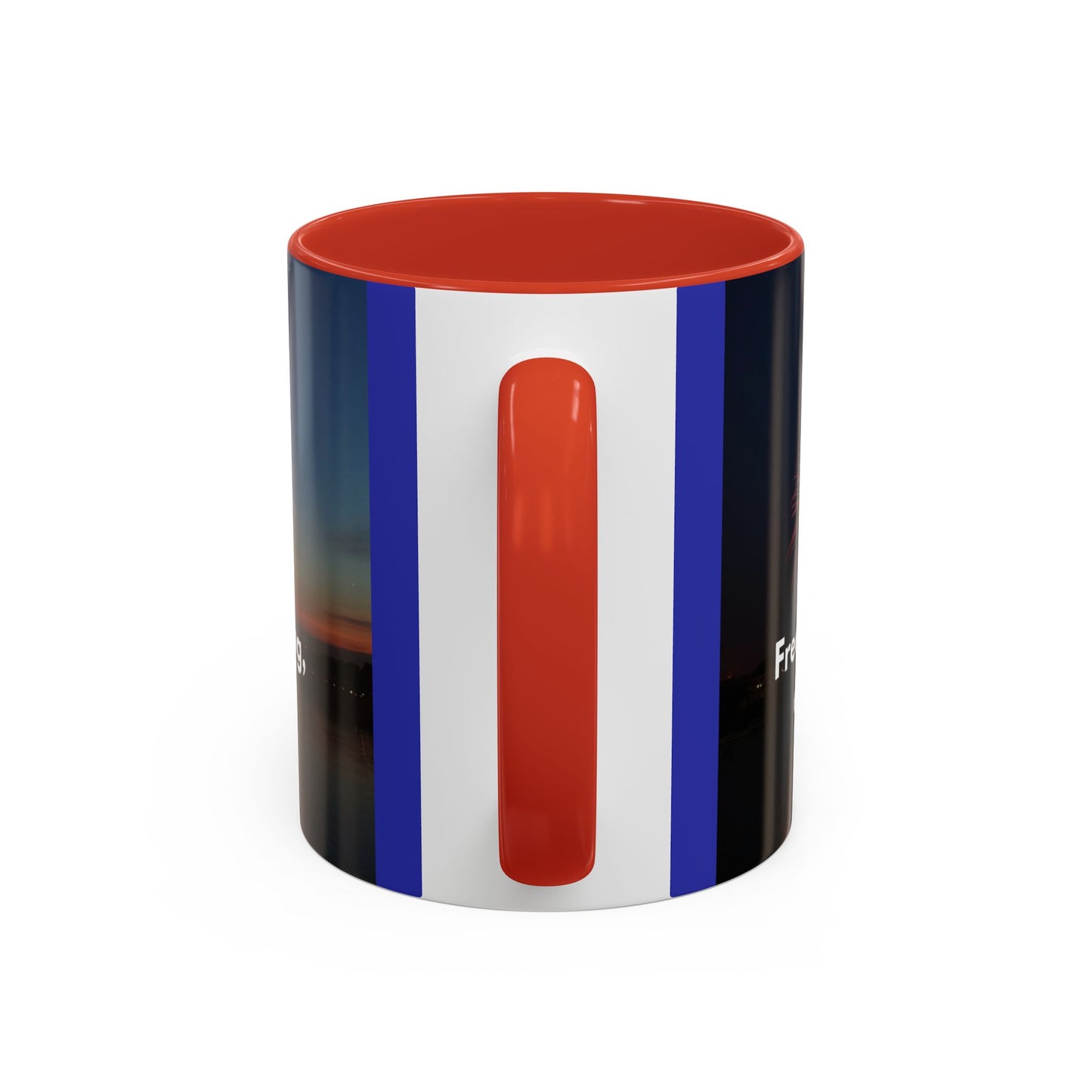 Fireworks Quote Coffee Mug – Inspirational Freedom Verse Accent Mug