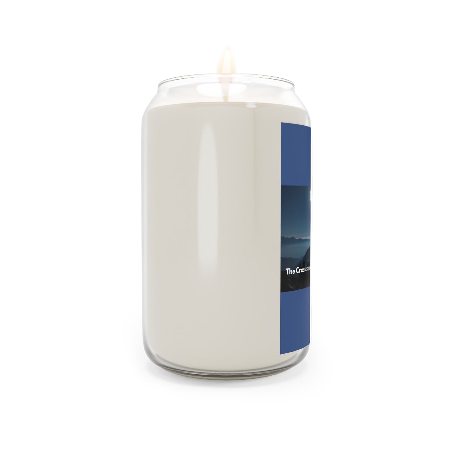Patriotic Faith Soy Candle — "The Eagle stands for Freedom, The Cross stands for my Faith" (13.75oz)