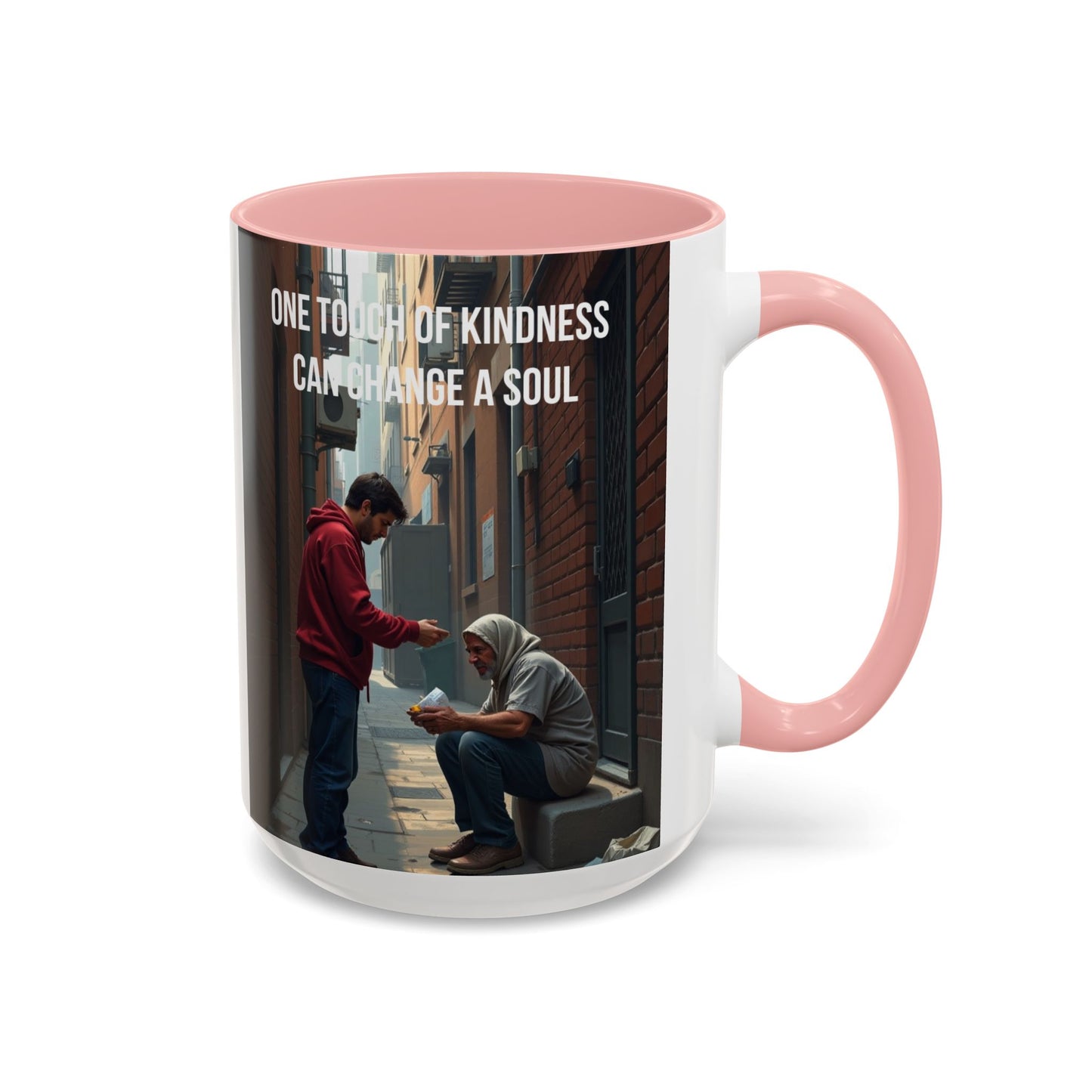 Kindness Quote Coffee Mug – "One Touch of Kindness Can Change a Soul" Accent Mug