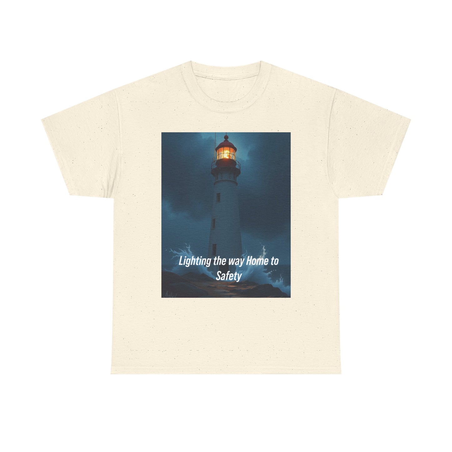Lighthouse Graphic Tee — "Lighting the Way Home to Safety"